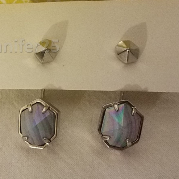 Kendra Scott Jewelry - Kendra Scott Jordy iridescent earrings blue agate